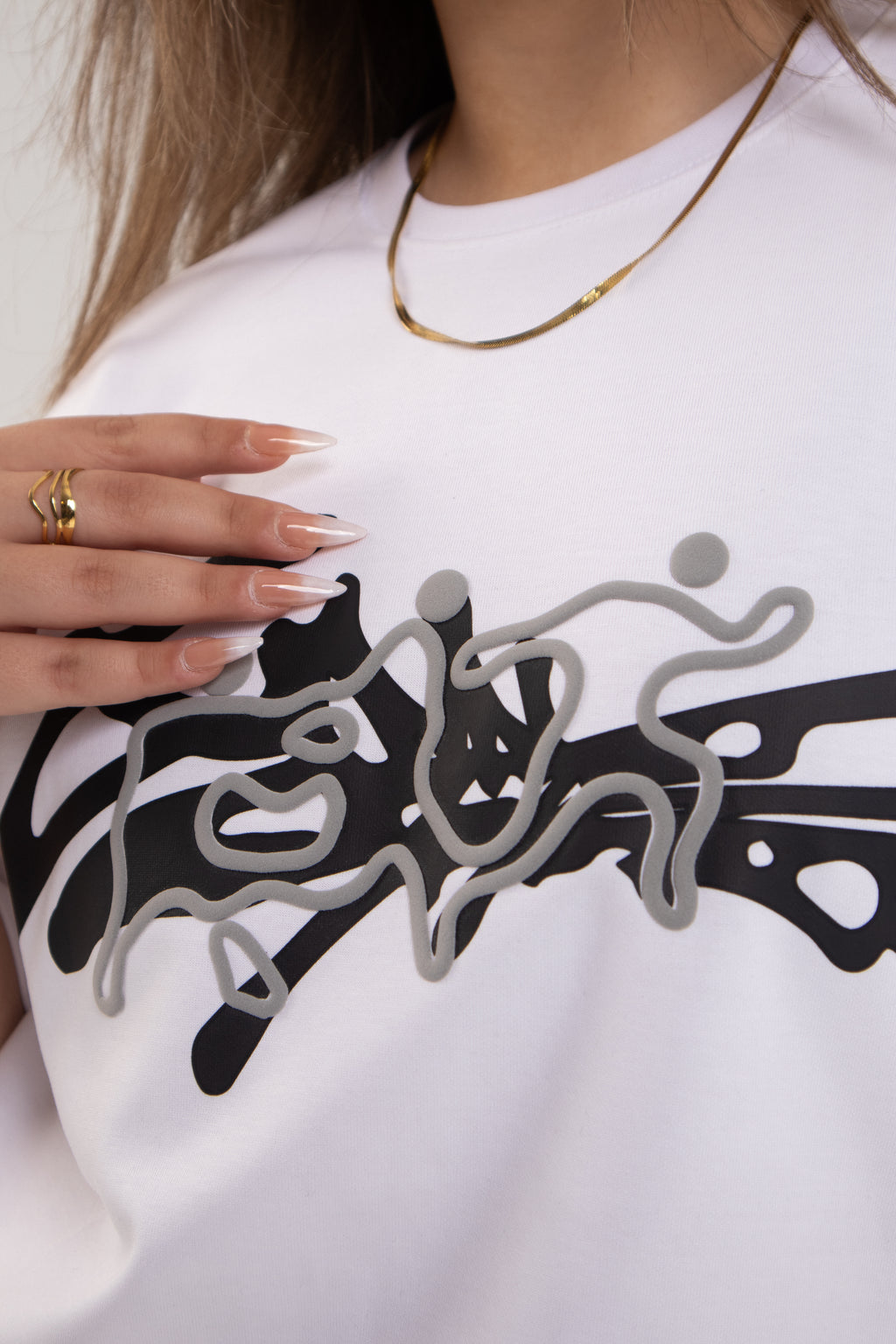WHITE MOTION T_SHIRT