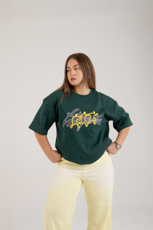 Dark Green Motion T_Shirt