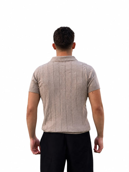 Beige polo shirt