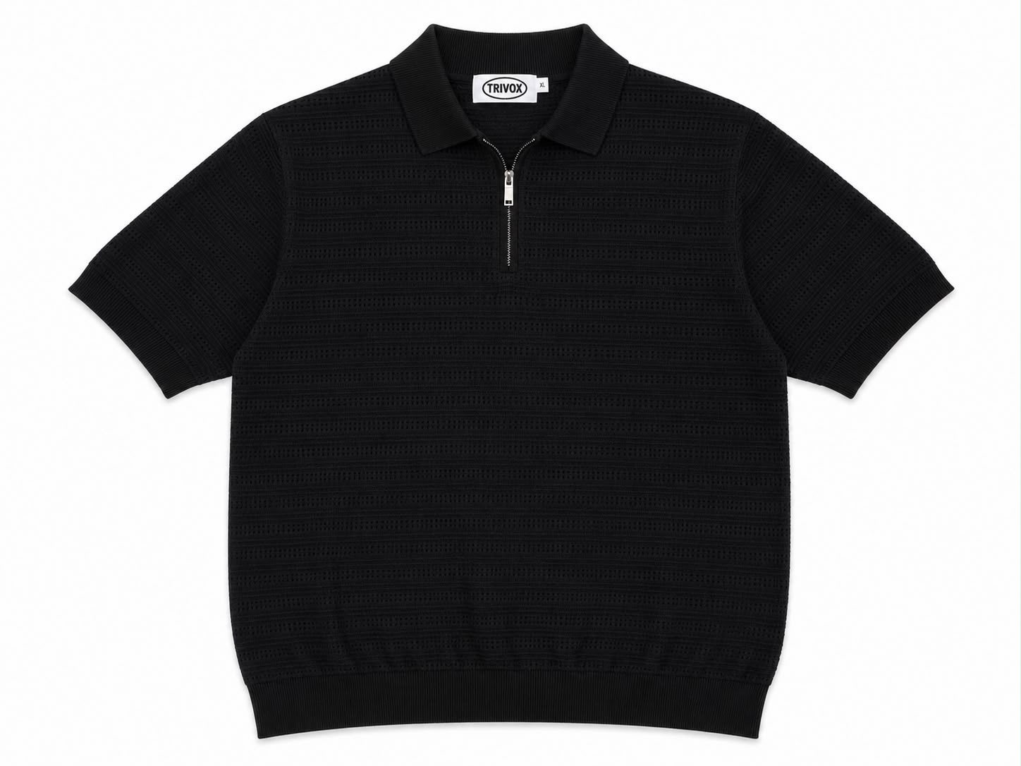 Black zipper shirt