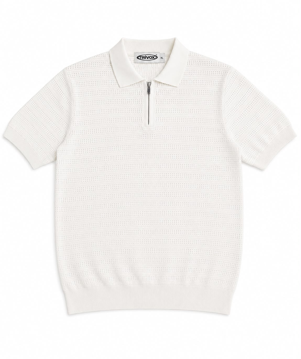 White zipper shirt