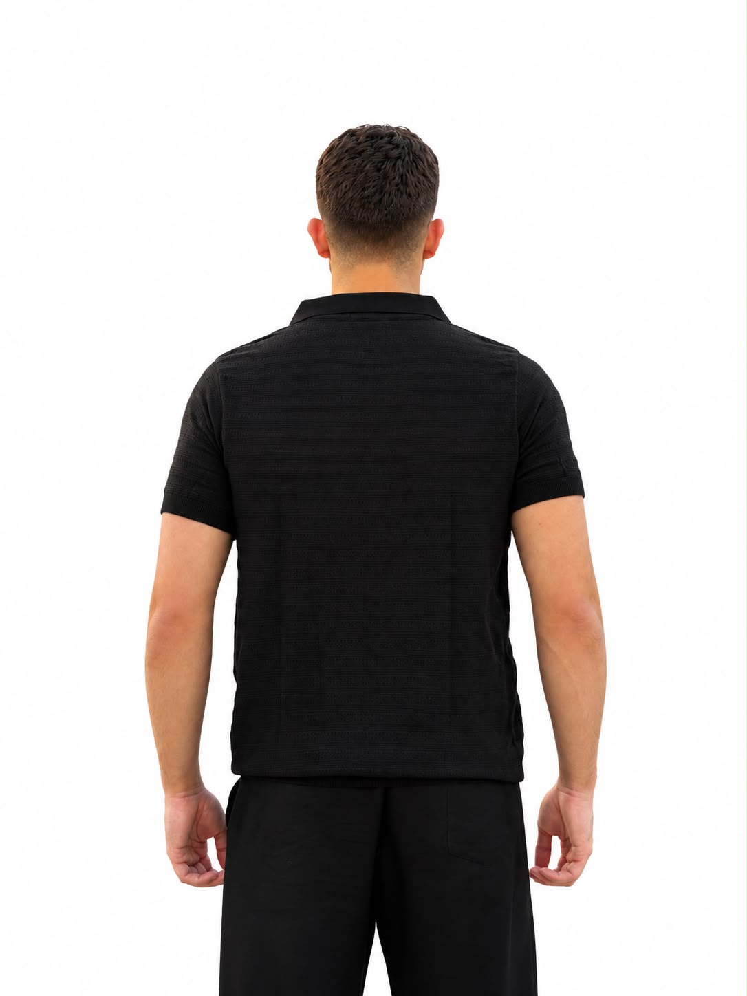 Black zipper shirt